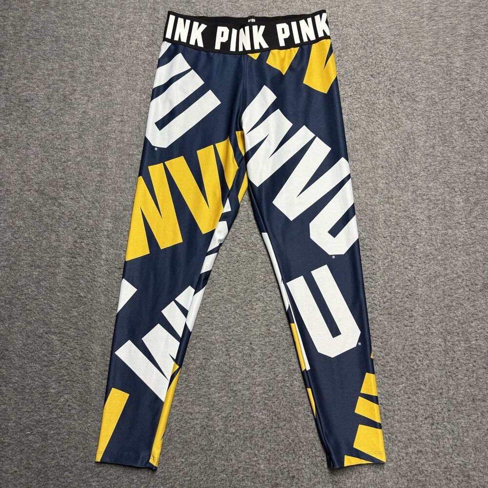 Pink Victoria’s Secret Ultimate with 5th & Ocean Leggings Womens Small Navy WVU